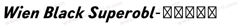 Wien Black Superobl字体转换